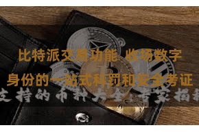 比特派交易功能 收场数字身份的一站式科罚和安全考证