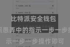 比特派安全钱包  只需按照愚弄中的指示一步一步操作即可