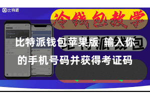 比特派钱包苹果版  输入你的手机号码并获得考证码