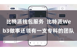 比特派钱包服务  比特派Web3做事还领有一支专科的团队