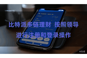 比特派多链理财  按照领导进行注册和登录操作